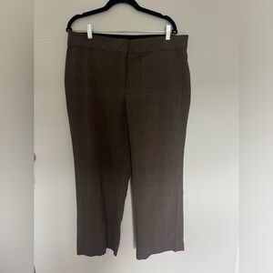 brown plaid trouser pant